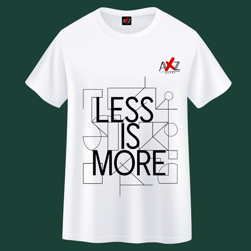 Less is More Modern T Shirt Design 