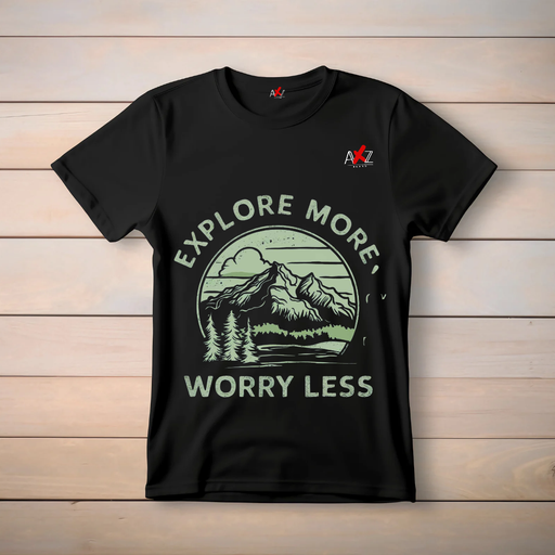 Explore more Worry Less with illustration on Designed T Shirt